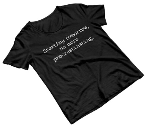 PROCRASTINATION (Heavyweight Unisex Crewneck Tee)